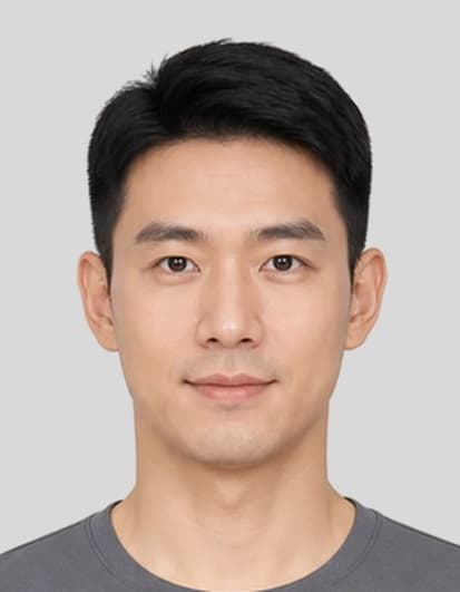 Upload-ready ID photo example