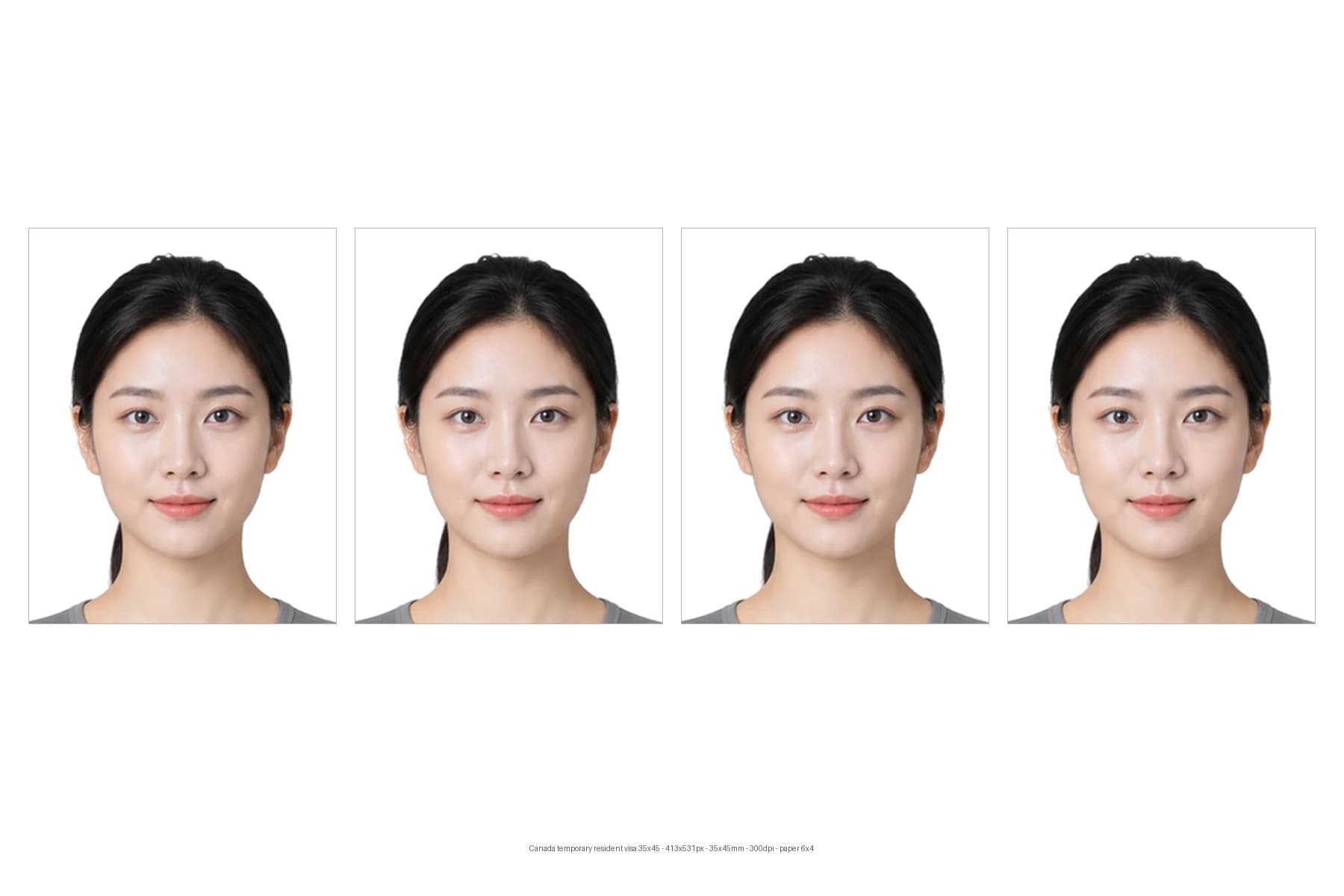ID photo print sheet example