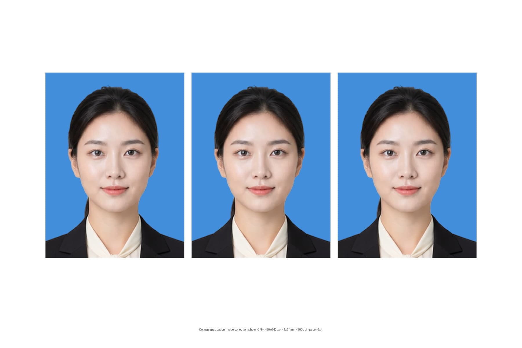 ID photo print sheet example