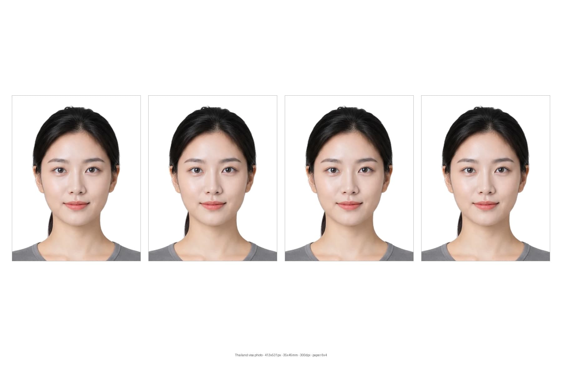 ID photo print sheet example