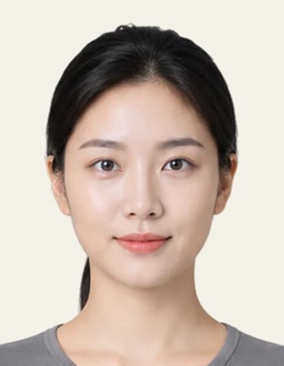 Upload-ready ID photo example