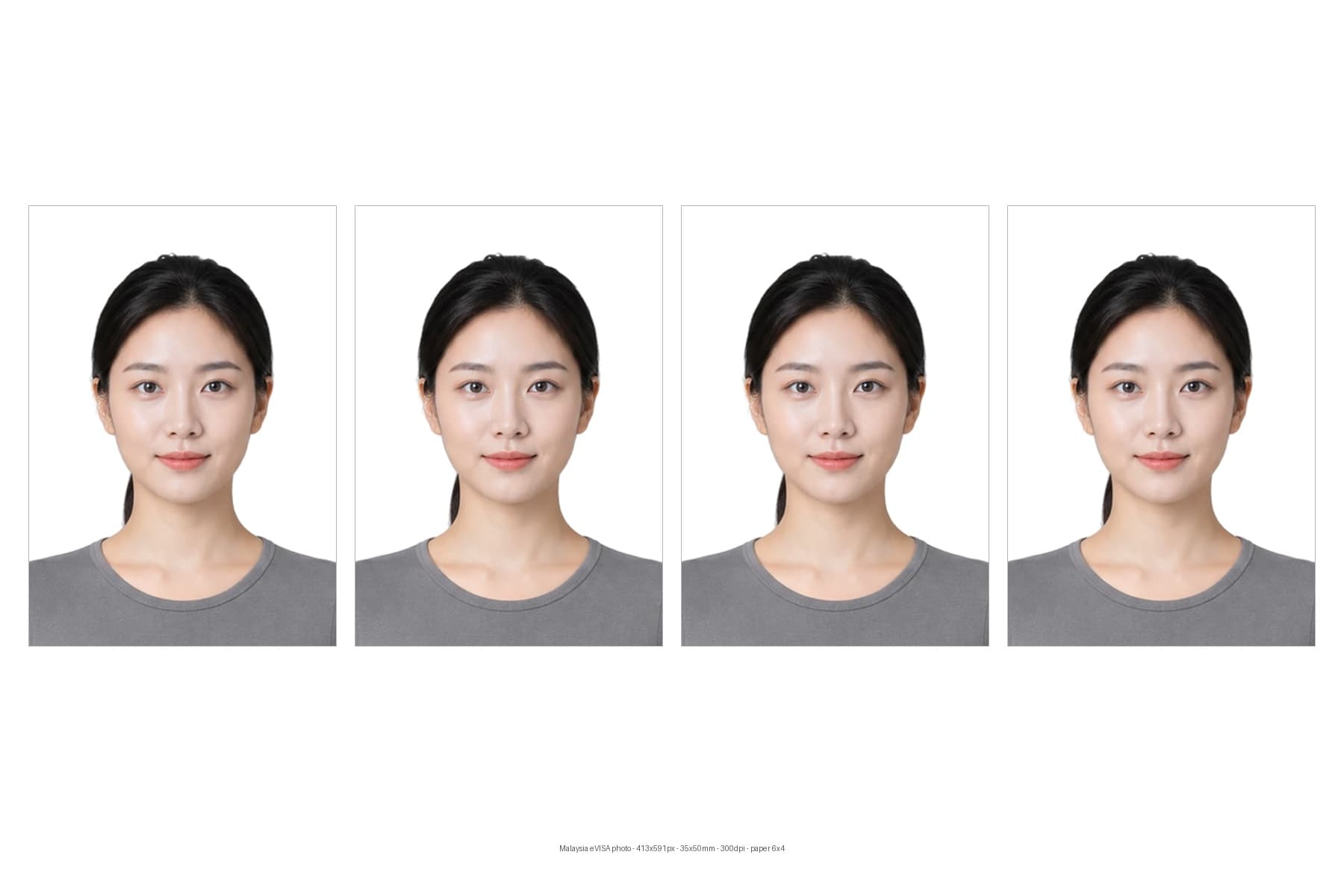 ID photo print sheet example