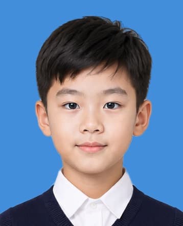 Upload-ready ID photo example