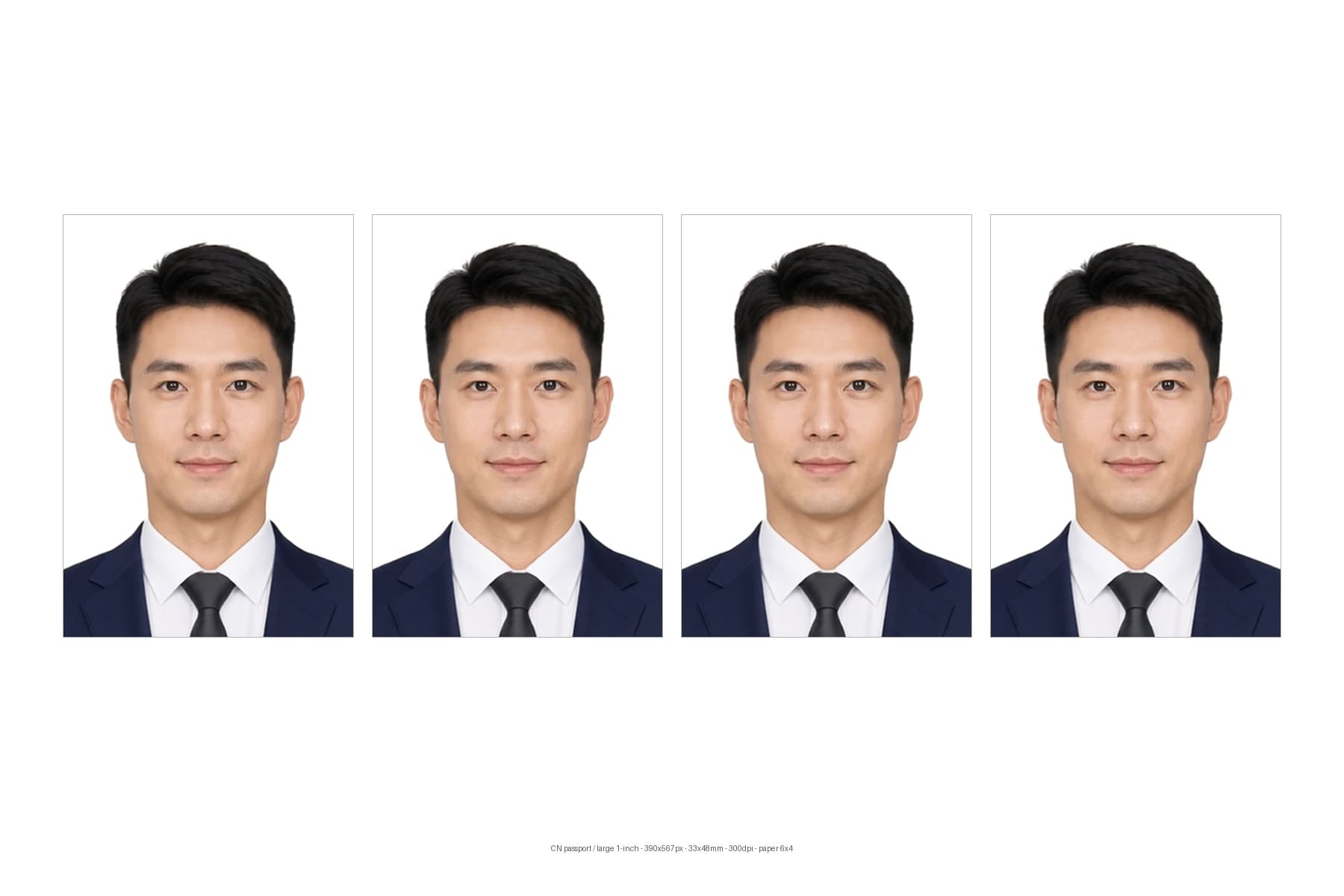 Contoh lembar cetak foto ID