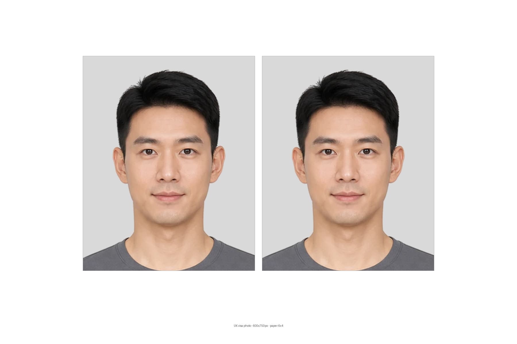 ID photo print sheet example