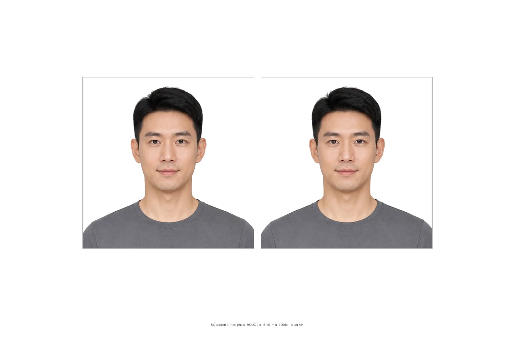 ID photo print sheet example