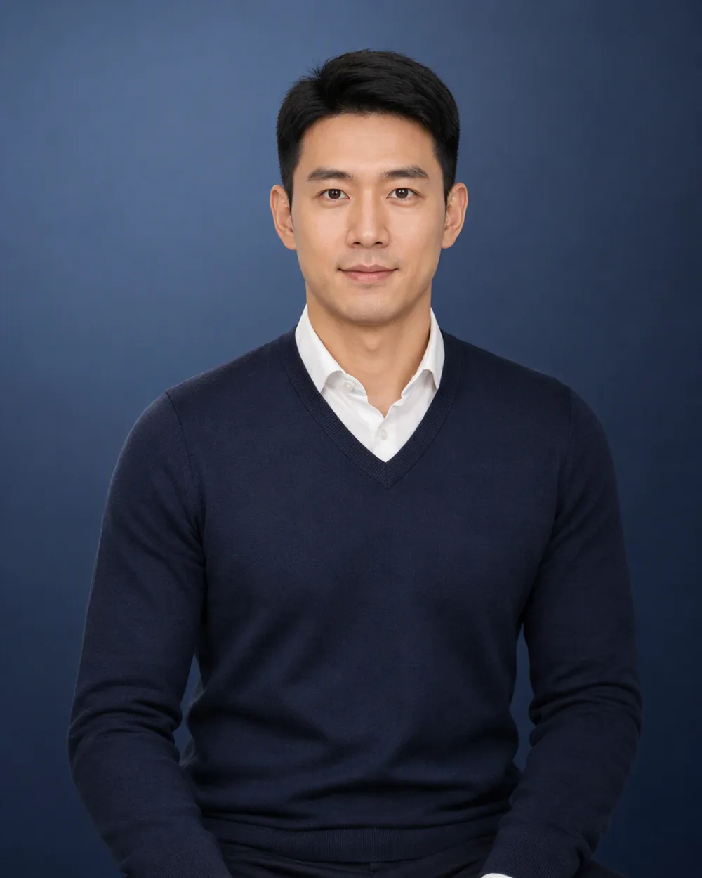 Navy business portrait